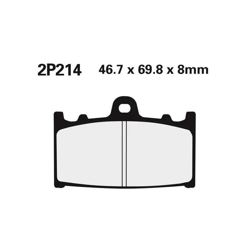 Réduction Plaquettes de frein NISSIN route semi-métallique – 2P-214NS