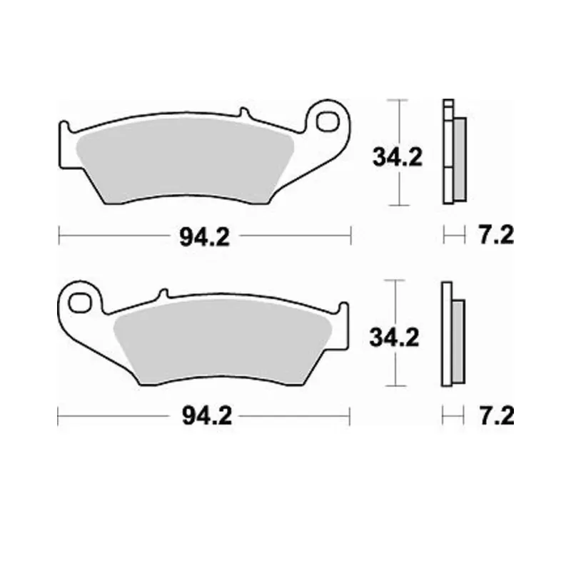 Plaquettes de frein BRAKING Off-Road métal fritté – 772CM46 Marque