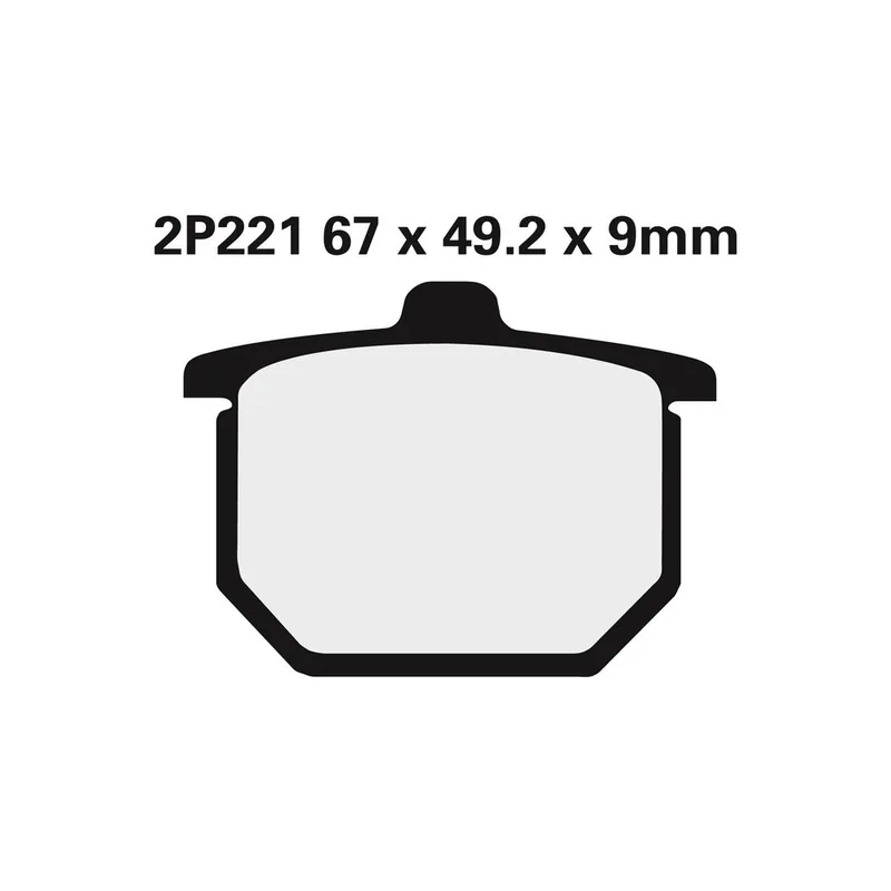Plaquettes de frein NISSIN route semi-métallique – 2P-221NS Super Prix