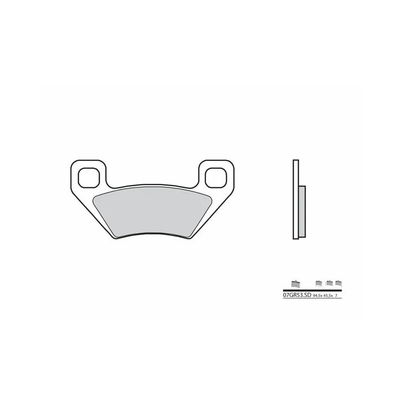 Prix Choc Plaquettes de frein BREMBO Off-Road métal fritté – 07GR53SD