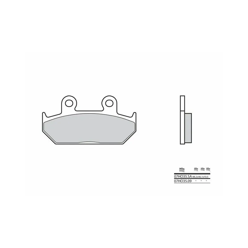 Vente Flash Plaquettes de frein BREMBO route métal fritté – 07HO35SA