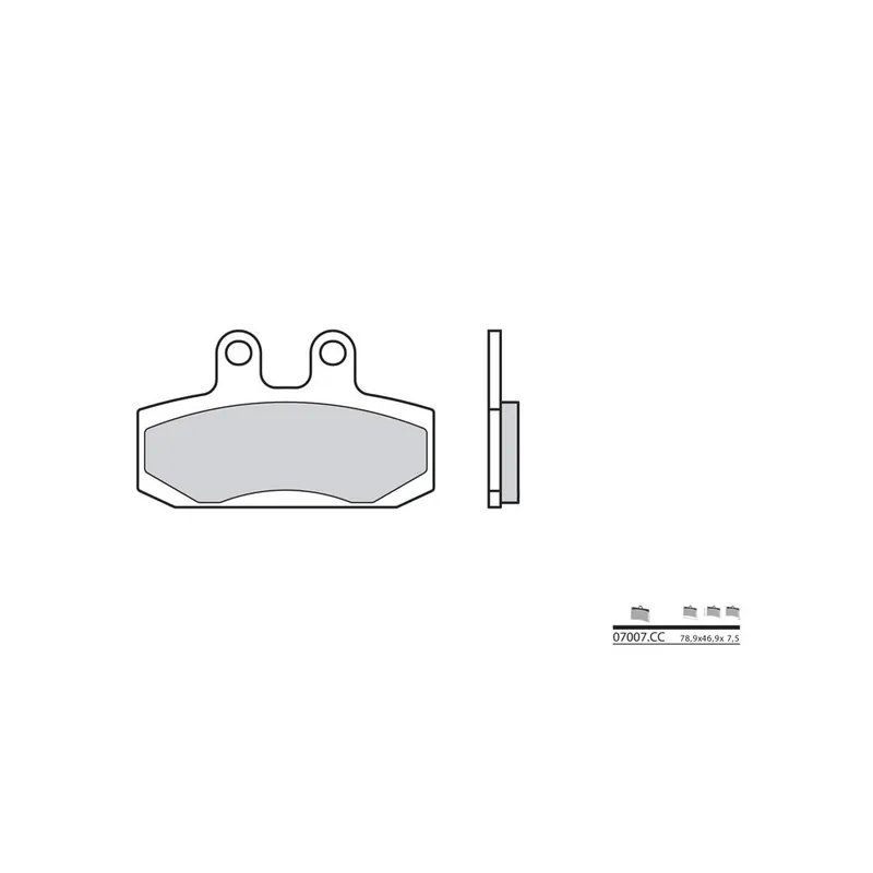 Nouvel Arrivage Plaquettes de frein BREMBO Scooter carbone céramique – 07007CC