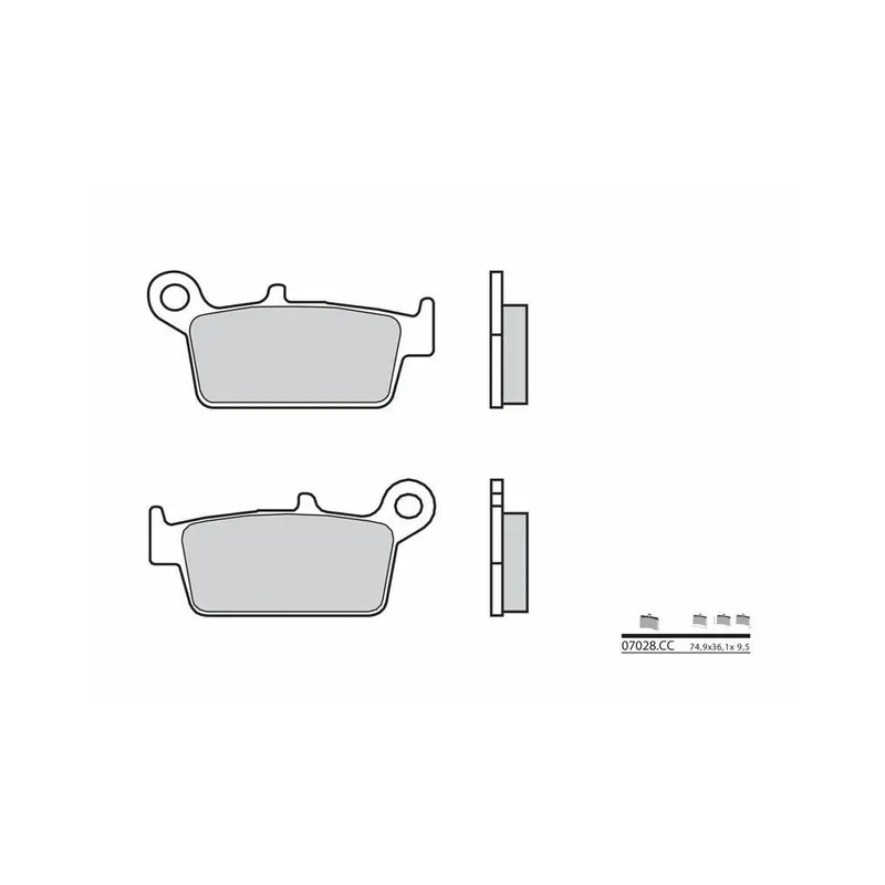 Meilleur Prix Plaquettes de frein BREMBO Scooter carbone céramique – 07028