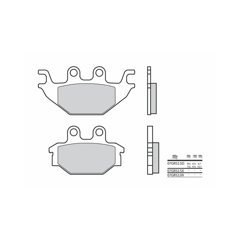 Jusqu&rsquo;à Épuisement Des Stocks Plaquettes de frein BREMBO route carbone céramique – 07GR5209