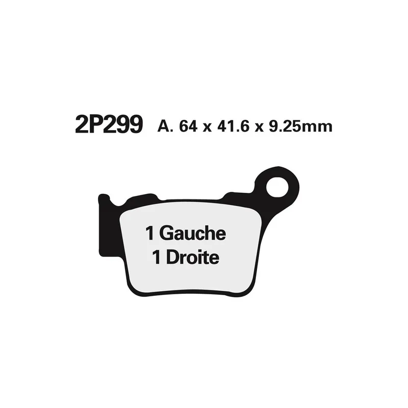 Plaquettes de frein NISSIN route /Off-Road métal fritté – 2P-299ST Commande En Gros