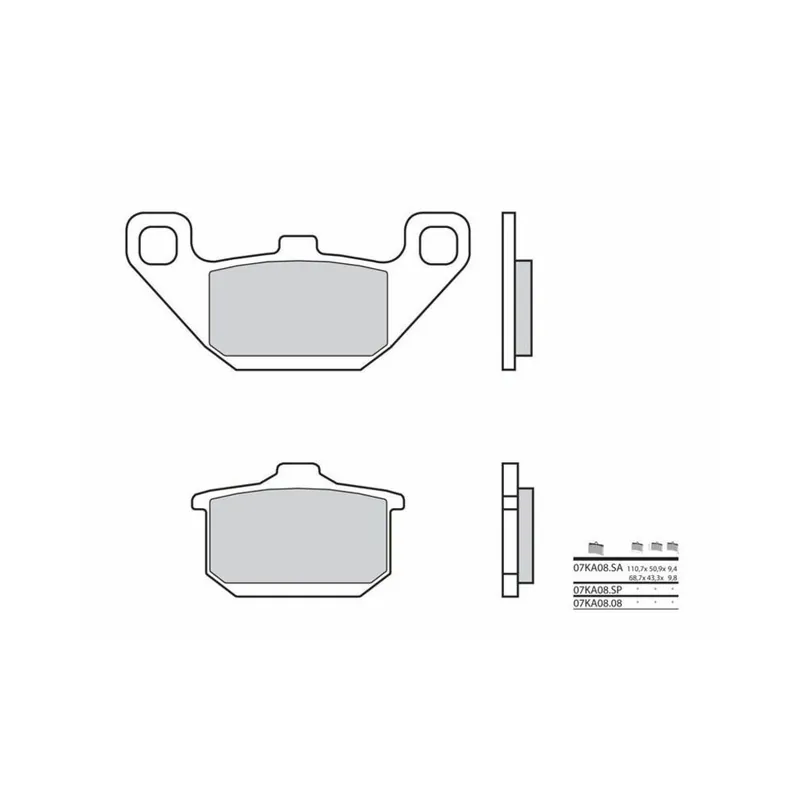 Dernier Modèle Plaquettes de frein BREMBO route métal fritté – 07KA08SA