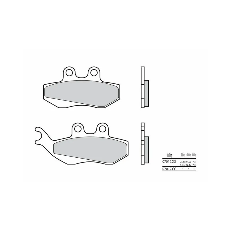 Plaquettes de frein BREMBO Scooter métal fritté – 07012XS Achetez Aujourd&rsquo;hui