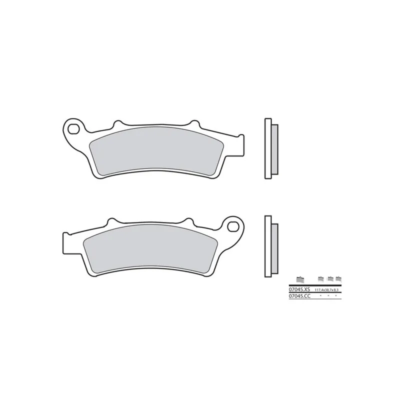 Satisfait Ou Remboursé Plaquettes de frein BREMBO Scooter métal fritté – 07045XS
