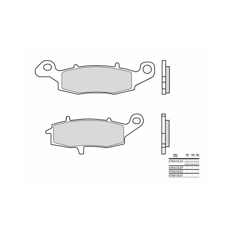 Remise Plaquettes de frein BREMBO route métal fritté – 07KA18SP