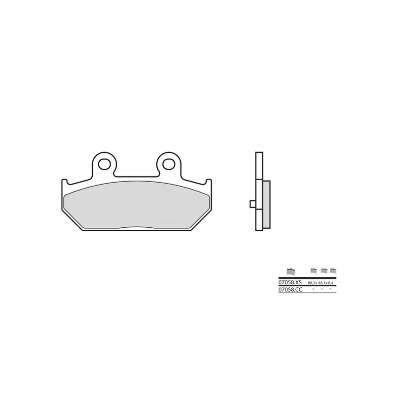 Remise Plaquettes de frein BREMBO Scooter métal fritté – 07058XS
