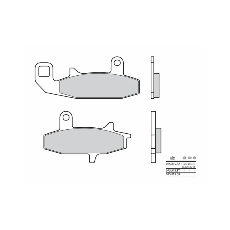 Vente Directe Plaquettes de frein BREMBO route carbone céramique – 07SU1509