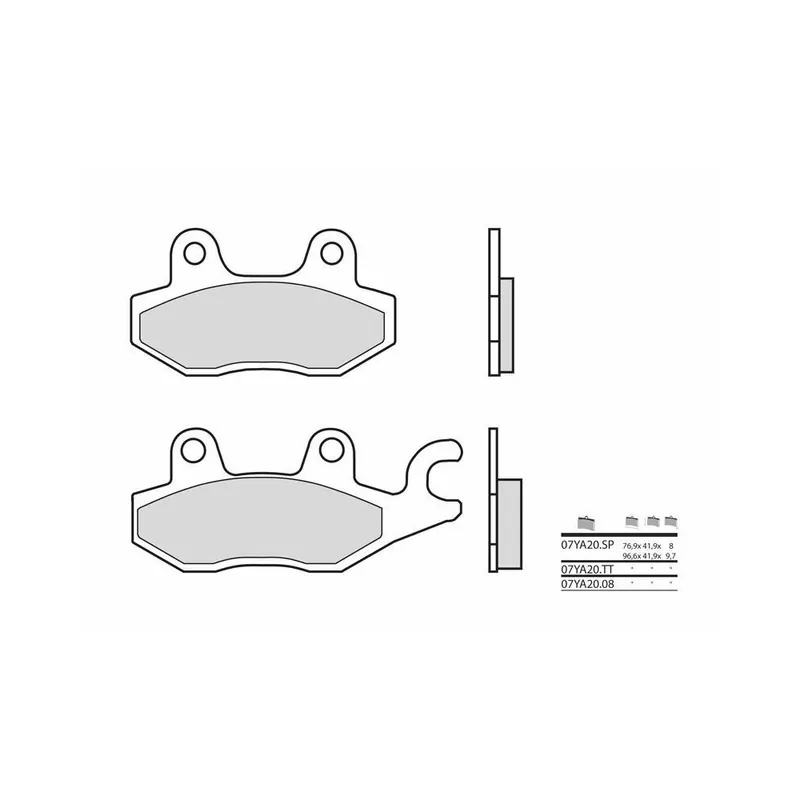 Soldes Plaquettes de frein BREMBO route métal fritté – 07YA20SP