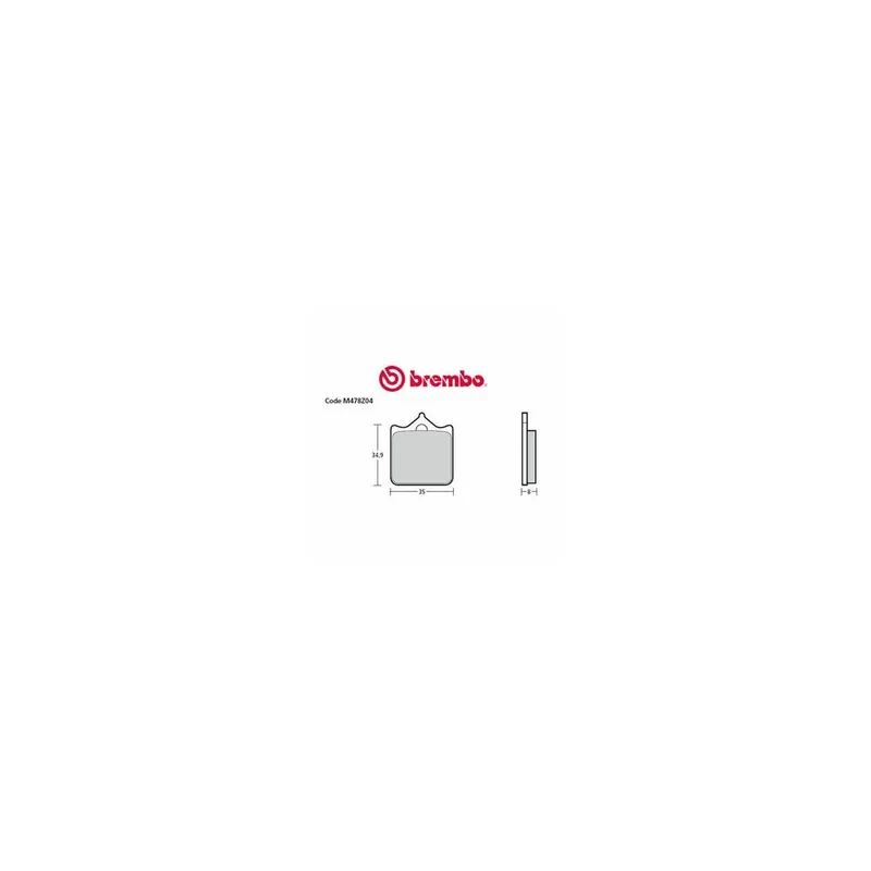 Plaquettes de frein BREMBO UPGRADE Type M478 Z10 – Racing Promotion Saisonnière