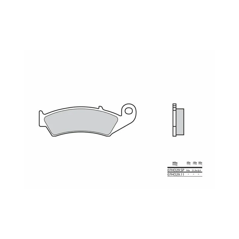 Authentique Plaquettes de frein BREMBO route métal fritté – 07HO29SP