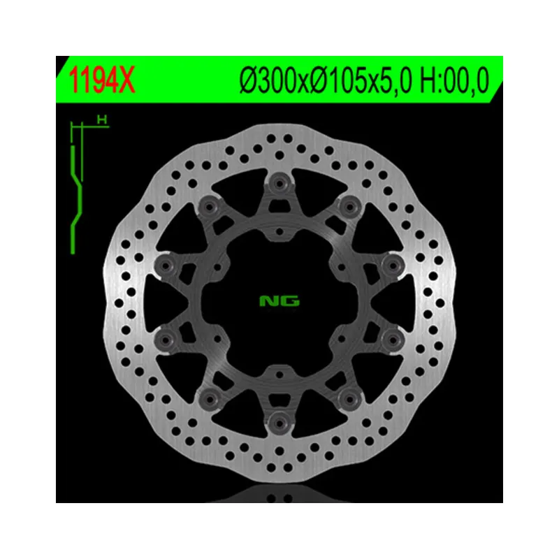 Réduction Disque de frein NG BRAKES pétale flottant – 1194X