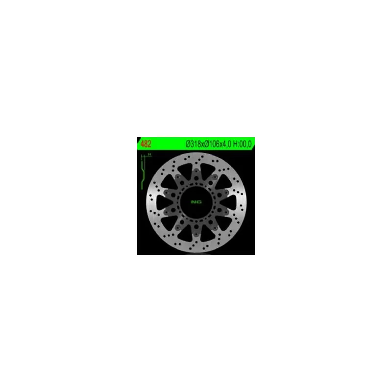 Disque de frein NG BRAKES flottant – 482 Super Prix