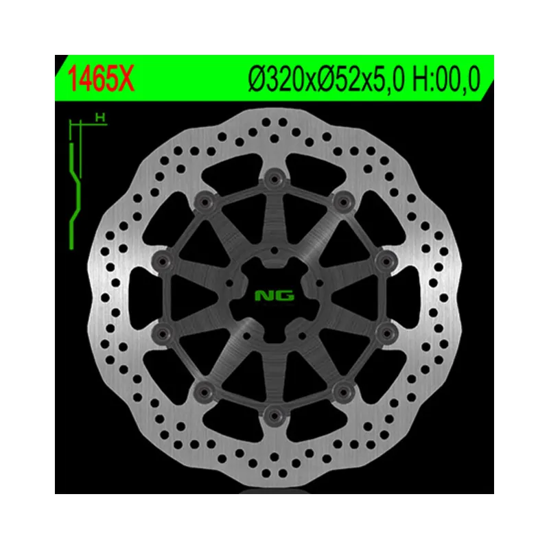 Meilleure Vente Disque de frein NG BRAKES pétale flottant – 1465X