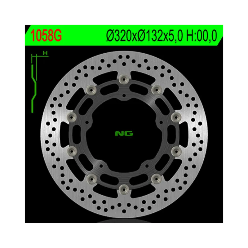 Prix Bas Disque de frein NG BRAKES flottant – 1058G