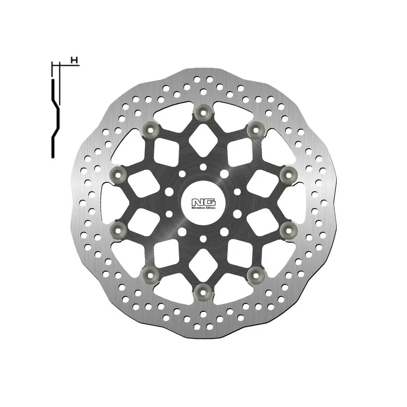 Promotion Disque de frein NG BRAKES pétale flottant – 1717XG