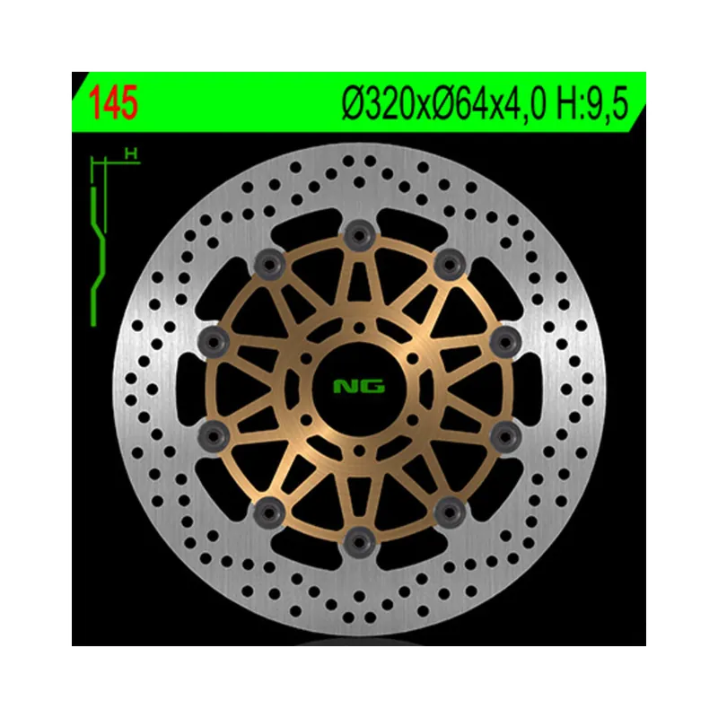 Haute Qualité Disque de frein NG BRAKES flottant – 145