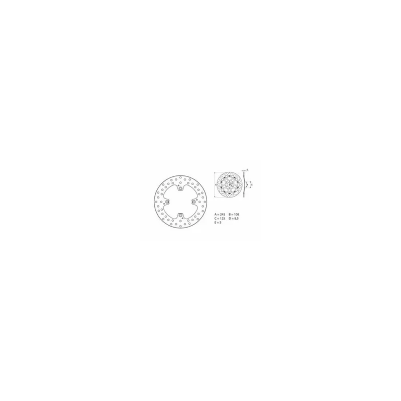 Seulement Aujourd&rsquo;hui Disque de frein BREMBO Oro fixe – 68B407H0