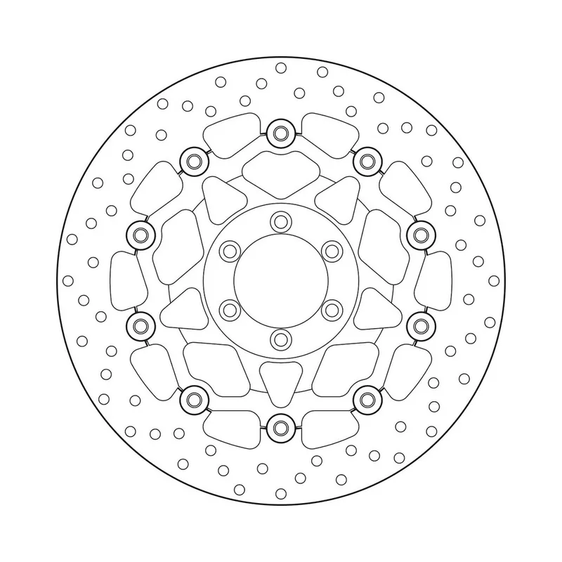 Disque de frein BREMBO Oro semi-flottant – 78B408A7 Offre Exclusive