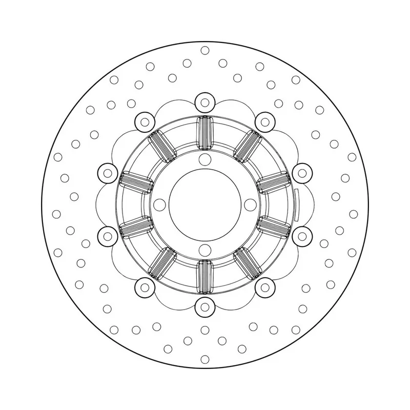 Disque de frein BREMBO Oro flottant – 78B40892 Meilleure Vente