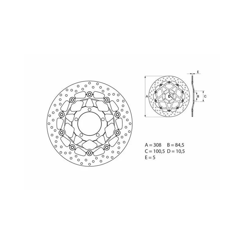 Super Prix Disque de frein BREMBO Oro flottant – 78B40862