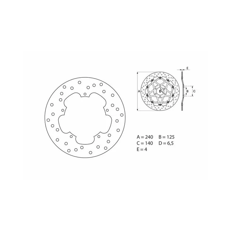 Disque de frein BREMBO Oro fixe – 68B40776 Promotion