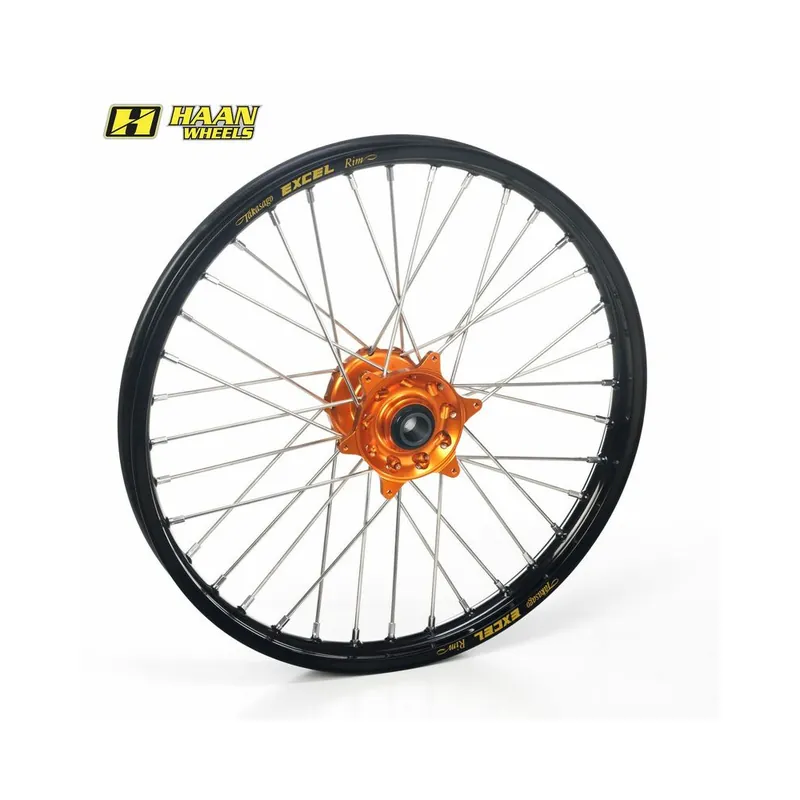 Roue avant complète HAAN WHEELS SM Tubeless 17×3,50x36T Prix Réduit