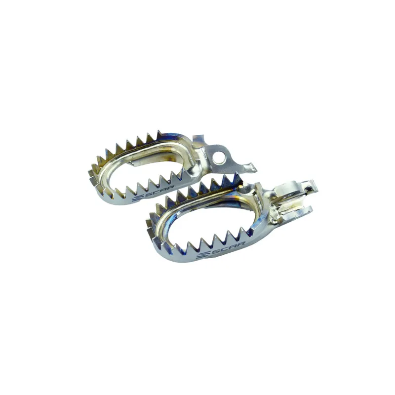 Repose-pieds SCAR anti-boue titane Kawasaki KXF Pas Cher