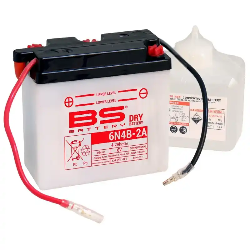 Expédition Rapide Batterie BS BATTERY conventionnelle avec pack acide – 6N4B-2A