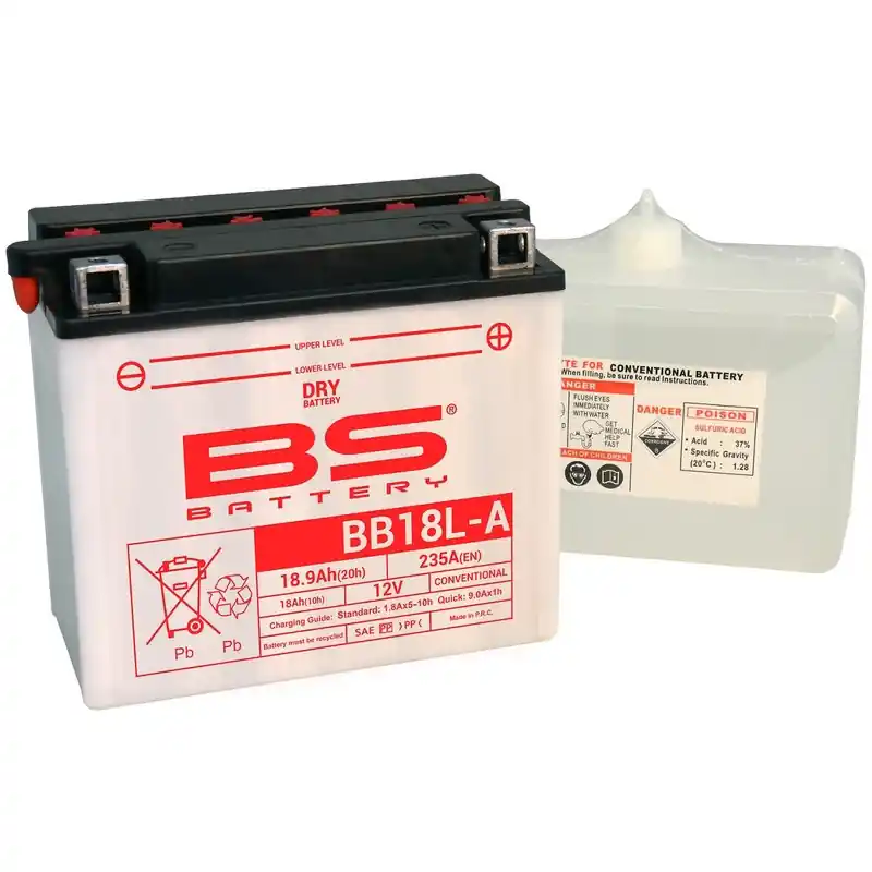 Soldes Batterie BS BATTERY Haute-performance avec pack acide – BB18L-A