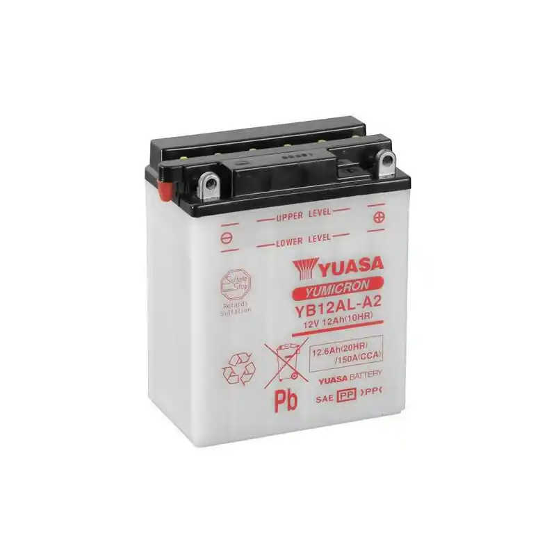 Acheter En Ligne Batterie YUASA conventionnelle sans pack acide – YB12AL-A2
