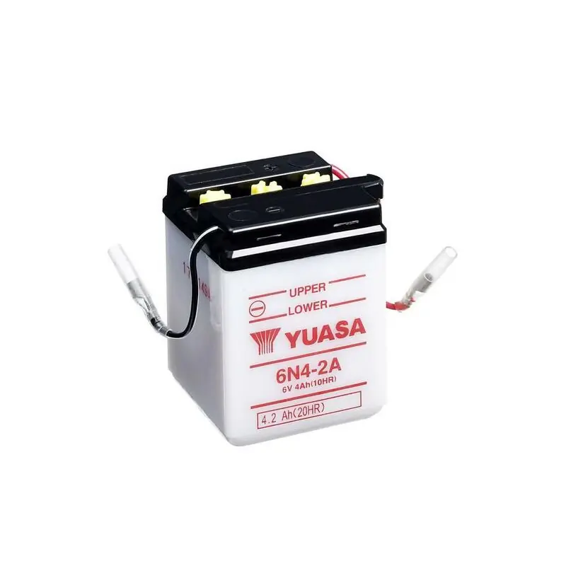 Retour Gratuit Batterie YUASA conventionnelle sans pack acide – 6N4-2A
