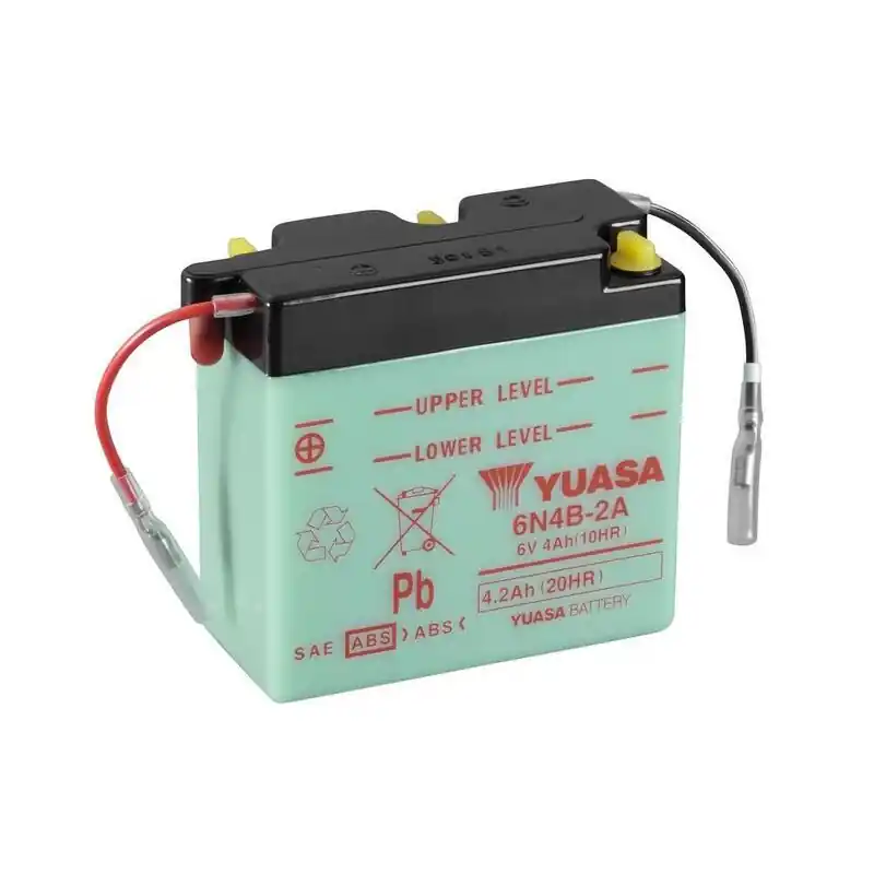 Authentique Batterie YUASA conventionnelle sans pack acide – 6N4B-2A