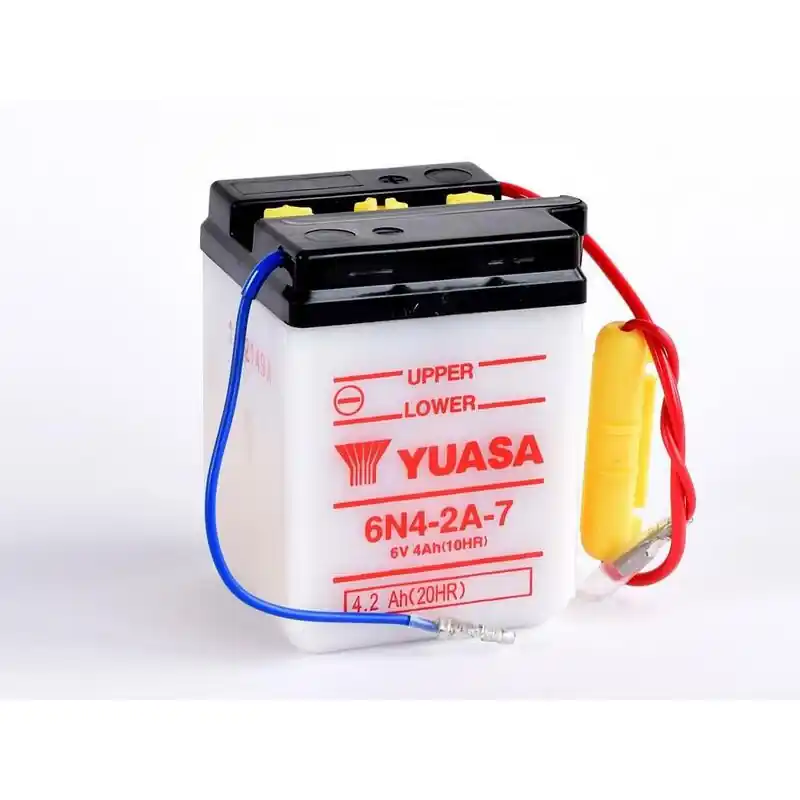 Batterie YUASA conventionnelle sans pack acide – 6N4-2A-7 Achat Immédiat