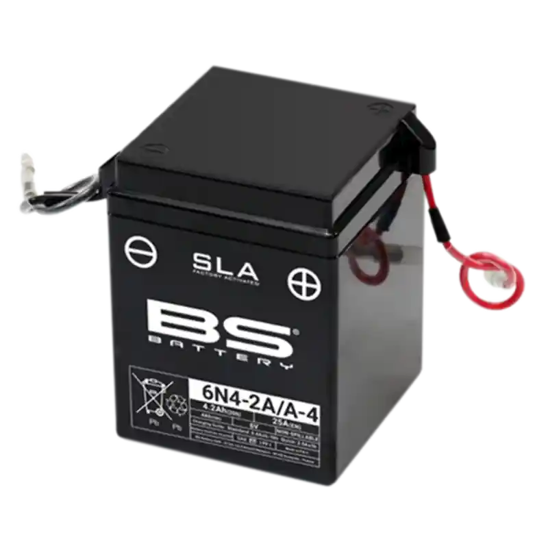 Batterie BS BATTERY SLA sans entretien activé usine – 6N4-2A/A-4 Commander Maintenant