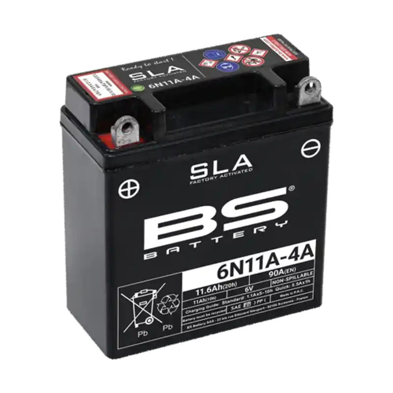 Batterie BS BATTERY SLA sans entretien activé usine – 6N11A-4A Prix Bas