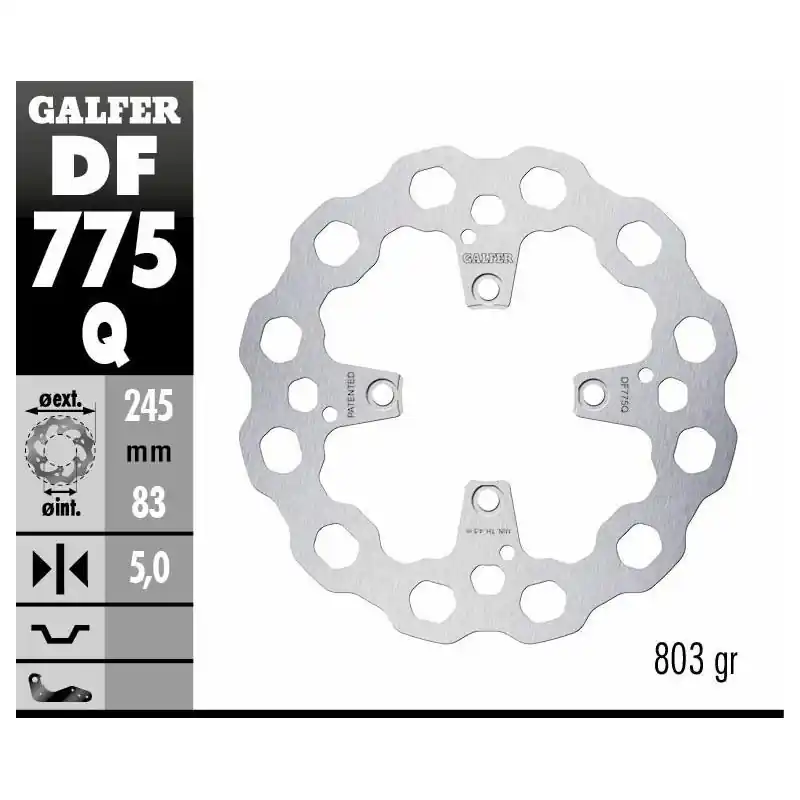 Marque BRAKE DISC FIXED CUBIQ