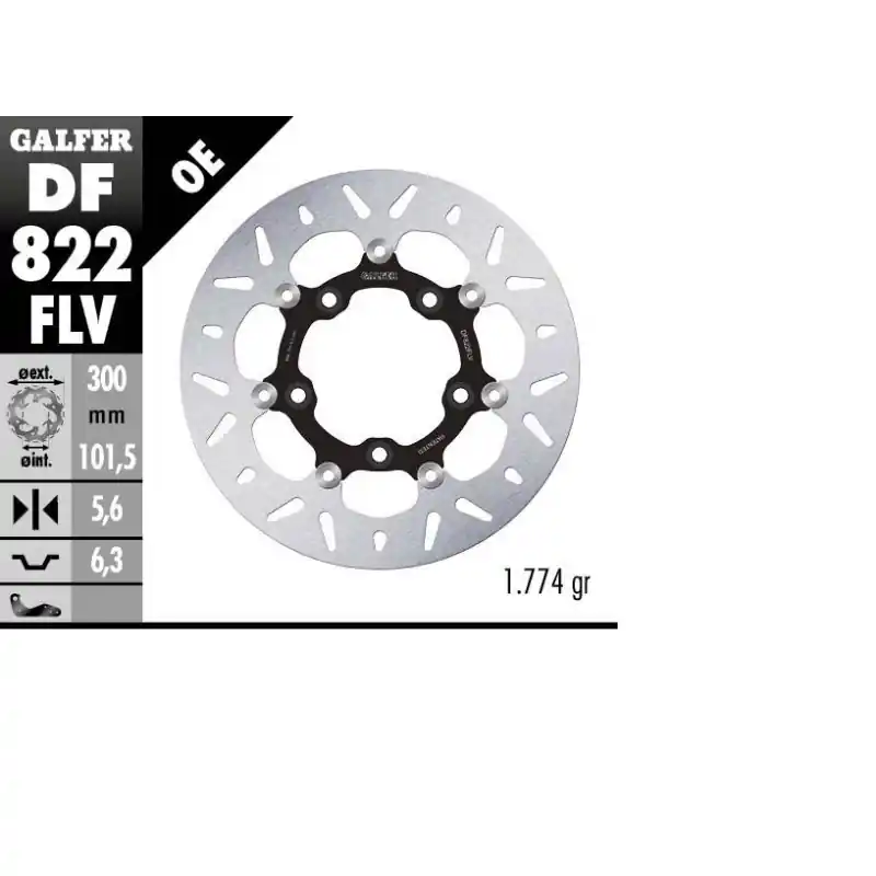 BRAKE DISC FLOAT ROUND Dernière Chance