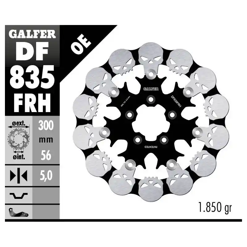 BRAKE DISC FLOAT SKULL Expédition Rapide