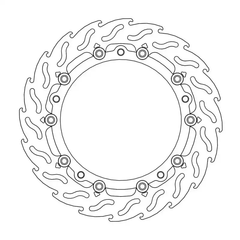 Populaire BRAKE DISC FLAME FLOAT FT L
