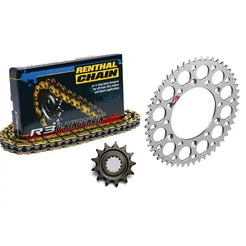 Bon Marché Kit chaîne RENTHAL 520R1 13/48 standard – couronne ultra-light anti-boue