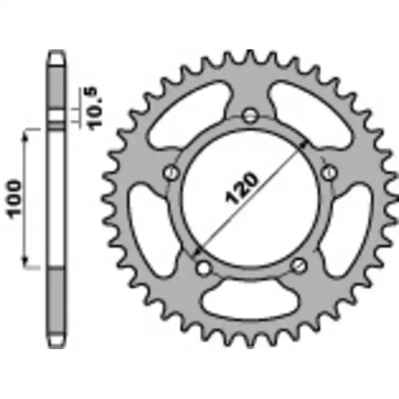 Couronne PBR acier standard 4363 – 525 Expédition Rapide