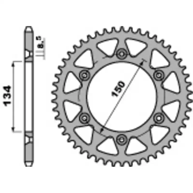 Couronne PBR acier standard 489 – 520 Prix Réduit