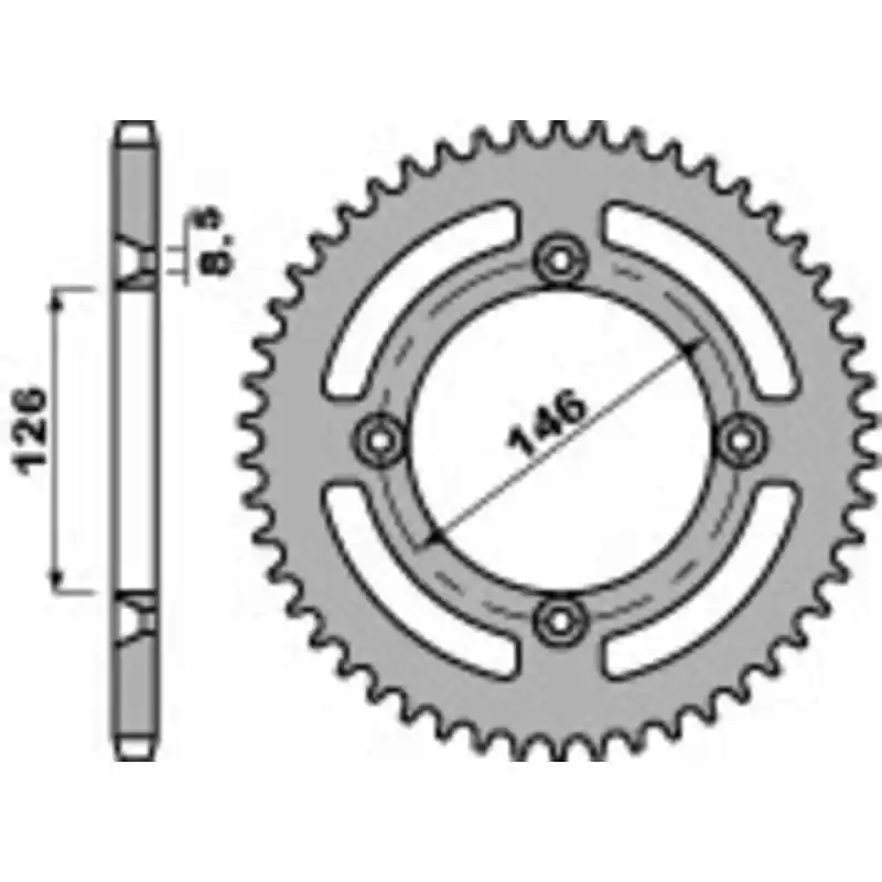 Couronne PBR acier standard 822 – 428 Pas Cher