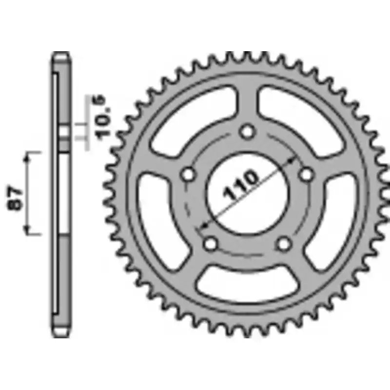 Couronne PBR acier standard 824 – 530 Prix Bas