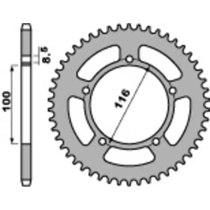 Couronne PBR acier standard 464 – 420 Pas Cher