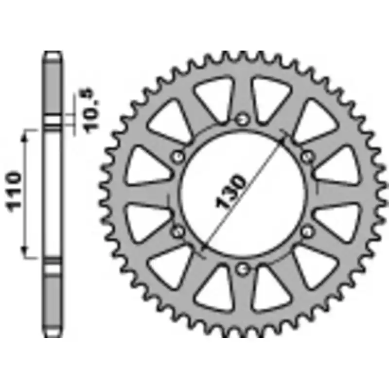 Réduction Couronne PBR acier standard 504 – 520